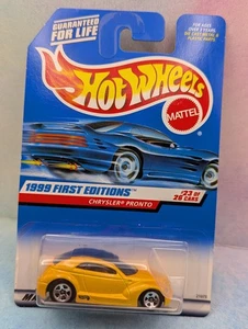 1999 Hot Wheels CHRYSLER PRONTO #928∞yellow-orange;5sp∞#23 First Editions - Picture 1 of 2