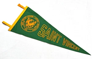 Vintage SAINT VINCENT COLLEGE~Latrobe PA~Felt Pennant~28.5 x 11.25"~ w Ties~SVC - Picture 1 of 10