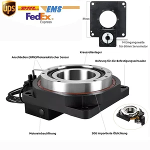 Mesa de rotor hueco (Hollow Rotary Table) mesa de posicionamiento giratoria para servomotor de CA de 60 mm - Imagen 1 de 15