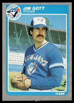 1985 Fleer Jim Gott Toronto Blue Jays #105 - Image 1 of 2