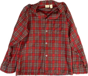 Cabincore L.L. Camisa de noche Bean de colección salón franela para mujer talla M roja a cuadros acogedora - Imagen 1 de 15
