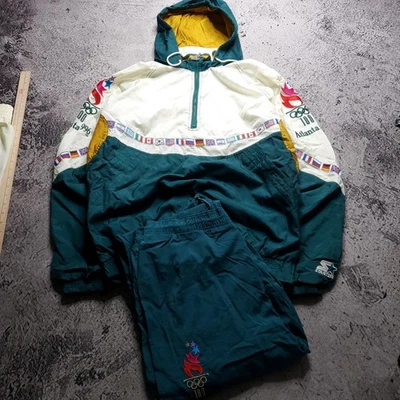 Atlanta 1996 USA Olympic Games Collection by Starter Size L Warm Up Track Suit - Image 1 of 4
