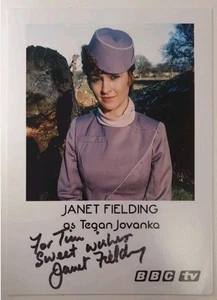Autograph photo Doctor Who Janet Fielding Tegan Jovanka signed BBC 5x7 - Picture 1 of 3