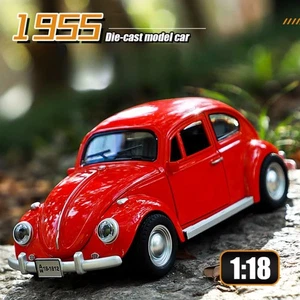 1:18 VOLKSWAGEN Beetle Car Alloy Model Diecast with Sound Light Kids Gift NEW - Picture 1 of 8