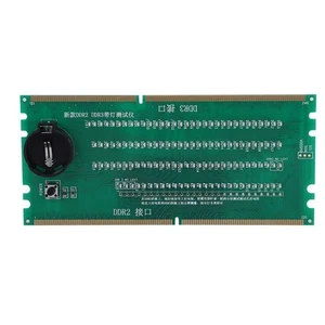 Two In One Desktop Motherboard Test Card DDR2 / DDR3 With Light Tester FY - Afbeelding 1 van 7