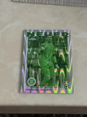 Topps Chrome UCC 2024-25 Manuel Neuer /225 Night Vision RayWave Refractor - Bild 1 von 2