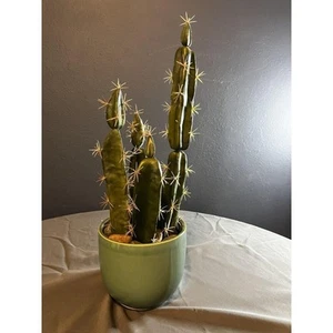 Artificial Cactus Fake Big Cactus 21 Inch Faux Cacti Plants for Home Garden - Picture 1 of 6