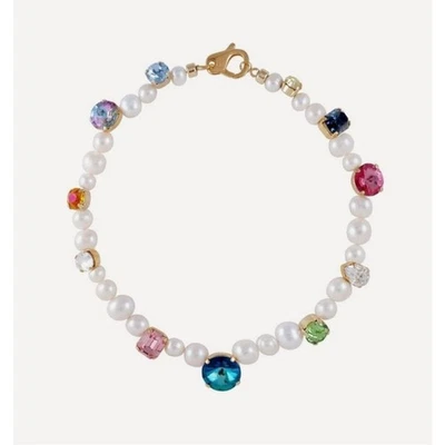 Collar Joolz by Martha Calvo Revolve Natural Chapado en 14Ct Diana Perla Cristal Foto 1 de 4