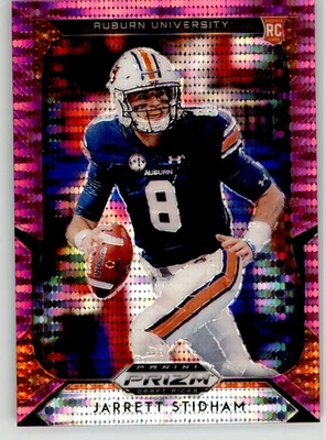 Jarrett Stidham 2019 Prizm Draft Pink Pulsar 119 Auburn Patriots Broncos Rookie - Image 1 of 2