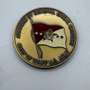AUTHENTISCHE 4 Sterne Stabschef General Eric Shinseki JCS US Army Challenge Münze - Bild 1 von 2