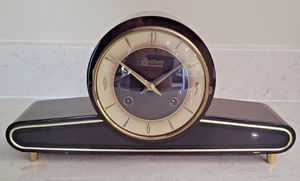 Nice Vintage Kieninger Schwebegang Mantle Clock, Art Deco, Retro, Works Great - Picture 1 of 14