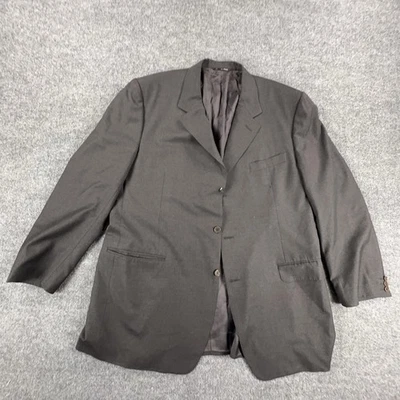 Canali Jacket Mens 60L Charcoal Gray Wool Blazer Sport Coat Made In Italy - Image 1 of 4
