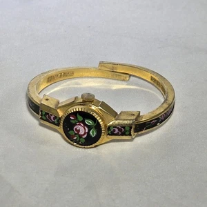 Reloj Magestime Peekaboo Inoxidable Hecho en Suiza Diseño Floral Vintage - Imagen 1 de 6