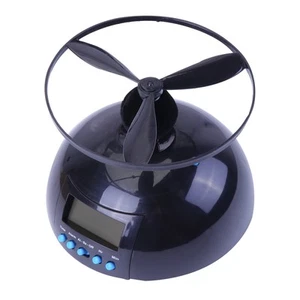 Flying Lazy Alarm Clock Loud Helicopter Snooze Annoying Screw-Propeller - Picture 1 of 12