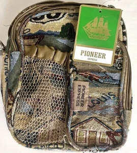 Route 66 Tapestry Travel Bag Karriage Mate Purse Crossbody Shoulder Zip Close - Picture 1 of 6