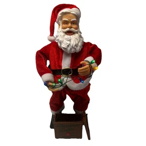 Gemmy Santa Animado Iluminado Canta 12 Días de Navidad Divertido Iluminado Vacaciones - Imagen 1 de 12
