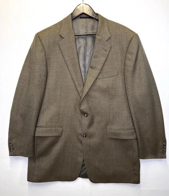 Burberry London Kensington Blazer Sport пальто мужской размер 44L 100% шерсти желтовато-коричневый коричневый - Изображение 1 из 4