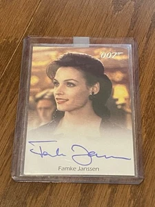 James Bond 007 Archives Autograph Auto On Card Famke Janssen Xenia Onatopp 2009! - Picture 1 of 2