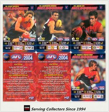 2004 AFL Teamcoach Trading Card How To Play Team set Melbourne (9)