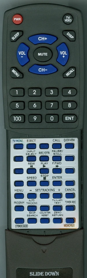 Replacement Remote Control for MEMOREX 076N0CG020, MVT2140 - Image 1 of 1