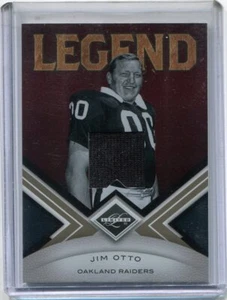 2010 Panini Limited Jim Otto Game Used Game Worn Jersey Card SP #'d 70/199 Rare - Bild 1 von 2