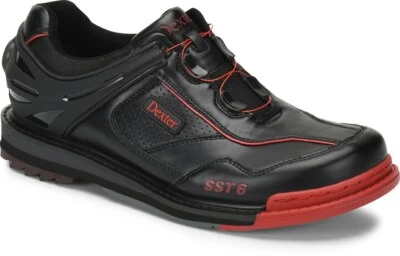 Dexter SST 6 Hybrid BOA Mens Bowling Shoes Right Hand Black Red Wide Width
