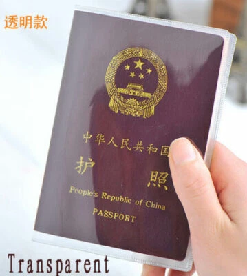 Funda de Pasaporte Transparente Soporte Estuche Organizador Tarjeta de Identificación Protector de Viaje Gratis Foto 1 de 2