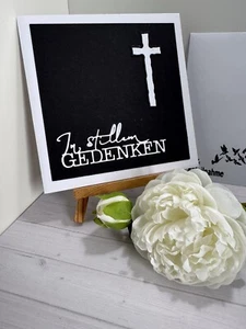 Karte Handarbeit Stampin Up Trauerkarte Beileid 13x13 Cm Trauer Andenken - Bild 1 von 1