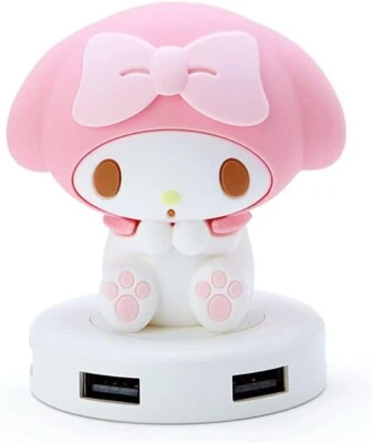 Sanrio Character USB Hub 4 Ports 110cm Cable My Melody USB2.0/1.1 235571 - Image 1 of 4