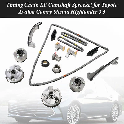 Timing Chain Kit Camshaft Sprocket Fits Toyota Avalon Camry Sienna Highlander - Image 1 of 4