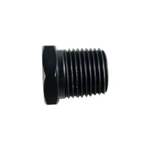 493301-BL Fragola 1/8" NPT Pipe Thread Plug Hex Head Fitting Aluminum Black - Picture 1 of 1