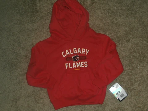 NHL Calgary Flames Hoodie, Size: Boys-   (5-6) Medium , color: Red Cover