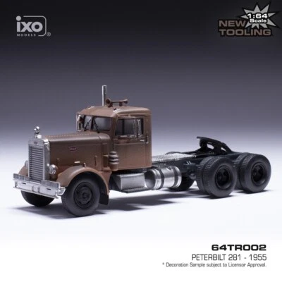 IXO 1/64 TRUCK TRACTOR CAB PETERBILT 281 1955 "Duel" Rusty version USA Rare! - Immagine 1 di 3