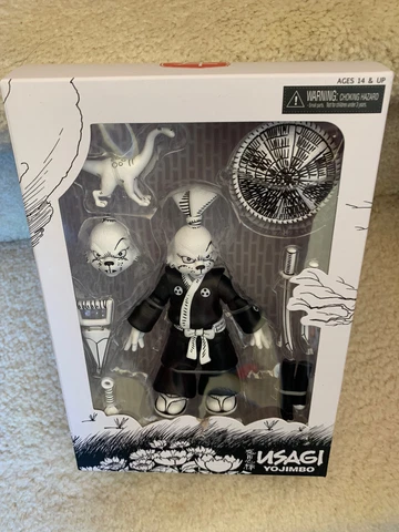 NECA TMNT Usagi Yojimbo 7" Black & White Sakai Edition Action Figure NONMINT Cover