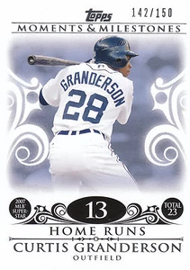 2008 TOPPS MOMENTS & MILESTONES #38-13 CURTIS GRANDERSON 142/150 TIGERS *12136 - Picture 1 of 1