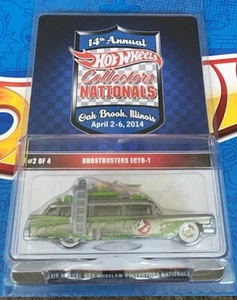 Hot Wheels Nationals Convention Ghostbusters Zamac Slimed Ecto-1 Only 2600 Made - Picture 1 of 12