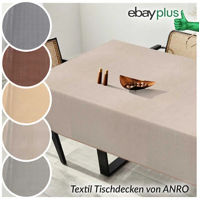 ANRO Textil Tischdecke Meterware Tischtuch Tischwäsche Baumwolle Polyester Stoff - Bild 1 von 4