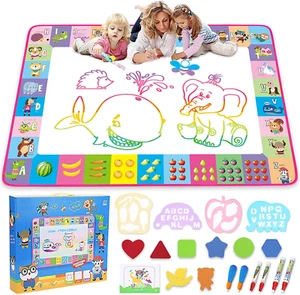 Water Doodle Mat - Kids Painting Writing Doodle Toy Board - Color Doodle Drawing - Picture 1 of 12