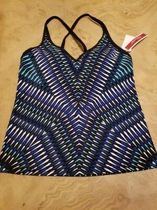 Jantzen Swim Suit Sport 2 Piece Tankini NWT size Medium - Picture 1 of 3