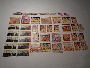 INSERTOS DE LETRERO DE TIENDA VINTAGE DE PLASTICVILLE.LOTE DE 36 MÁS 2 BANDERAS, 5 LETREROS DE TECHO PV. - Imagen 1 de 8