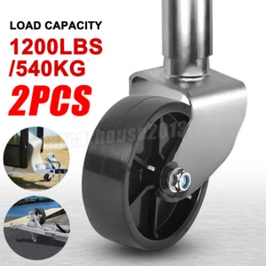 2X 6" Replacement Boat Trailer Marine Jack Wheel Caster W/ Bolt Bushing 1200LBS - Picture 1 of 8