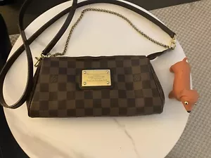 Louis Vuitton Eva Shoulder Bag Brown Canvas Damier Ebene - Picture 1 of 17