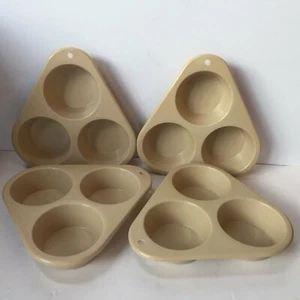 Bandejas triangulares para cupcake panecillos de almendras SOLAMENTE para microondas Ensar Corp. sartenes para hornear EE. UU. - Imagen 1 de 6