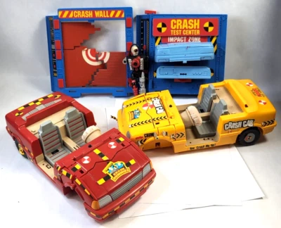 Vintage Lot Of TYCO Crash Test Dummies Red & Yellow Crash Car 1991 Incomplete - Image 1 of 4