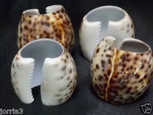 Lot of Four Shell Napkin Holders bright & colorful - Picture 1 of 12