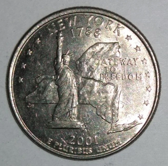 YOU PICK 5 FOR $5 + FREE SHIPPING - 2001 - D Mint - New York State Quarter - Image 1 of 1
