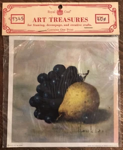 Art Treasures Royal Coat Litho 53345 Vintage 6 1/2” By 6 1/2” - Imagen 1 de 4