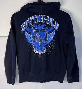 Southpole Authentic Collection Boys S (8-10) Black Full Zip Hoodie - Picture 1 of 5