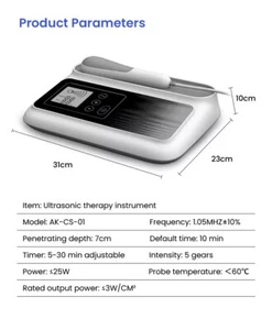 Ultrasonic Massage Relief Muscle Pain Ultrasound Physiotherapy Device For Adults - Picture 1 of 15