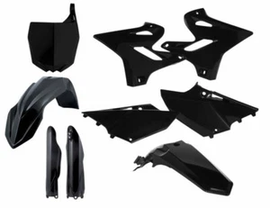 BLACK Plastic Kit Fits Yamaha YZ250 2015 2016 2017 2018 2019 2020 2021 - Picture 1 of 1